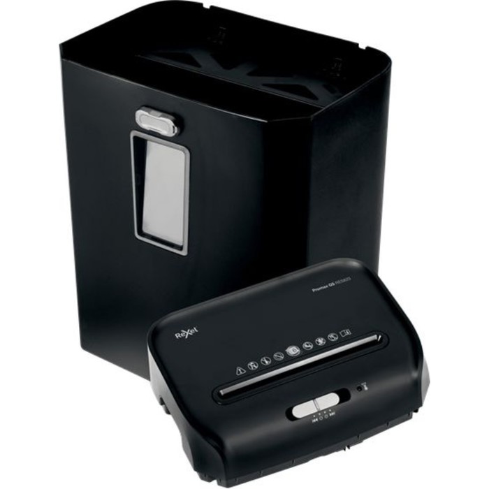 

Шредер Rexel Promax QS 8/23 S EU, ленты 6мм, 8 листов, скрепки, скобы, пл.карты
