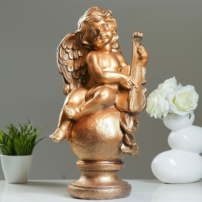 Статуэтка "Ангел с скрипкой" бронза