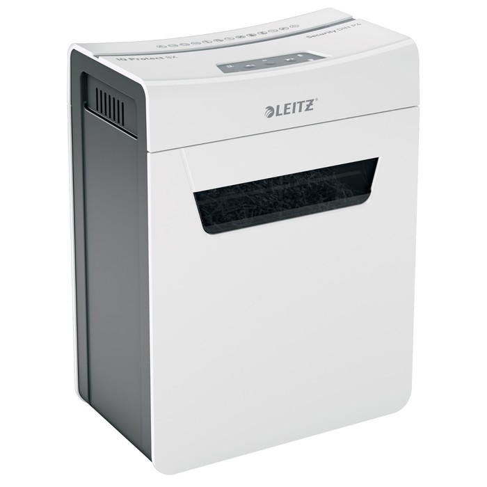 

Шредер Leitz IQ Protect Premium 8X, фрагменты 4х40мм, 8 листов, скрепки, скобы