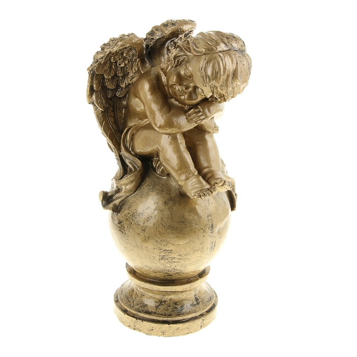 Статуэтка "Ангел спящий на шаре" бронза