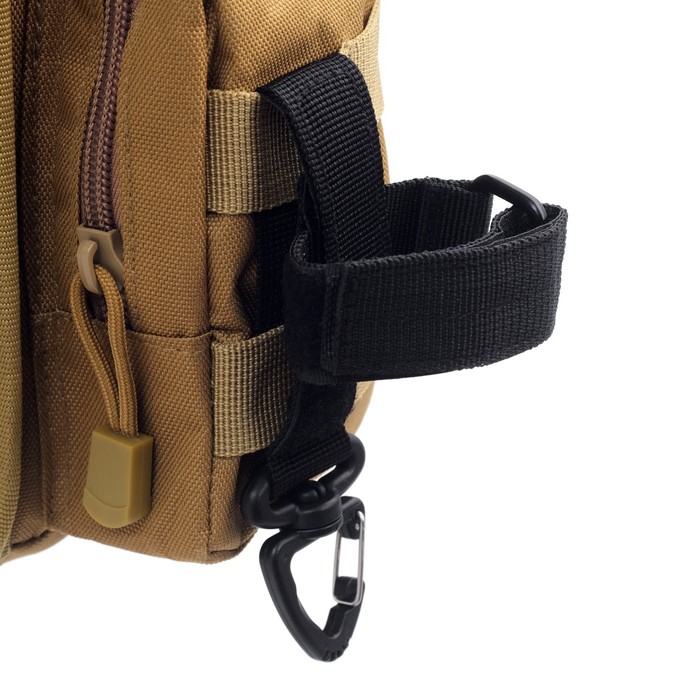 фото Карабин-вертлюг, со стропой, 23см, система molle