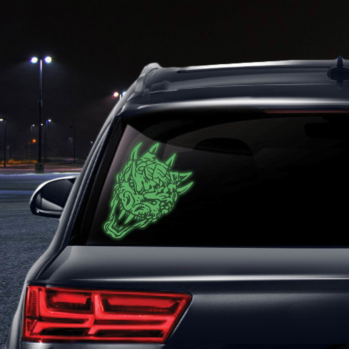 Наклейка на авто "Дракон" ( неон светящаяся)