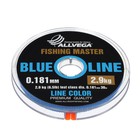 Леска монофильная ALLVEGA "Fishing Master" 30м 0,181мм, 2,9кг, голубая