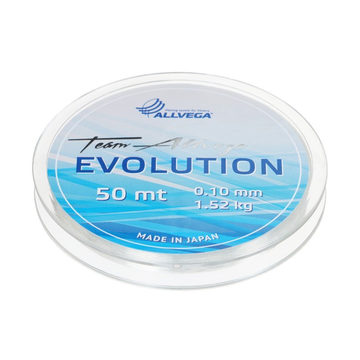 

Леска монофильная ALLVEGA Evolution, диаметр 0.10 мм, тест 1.52 кг, 50 м, прозрачная