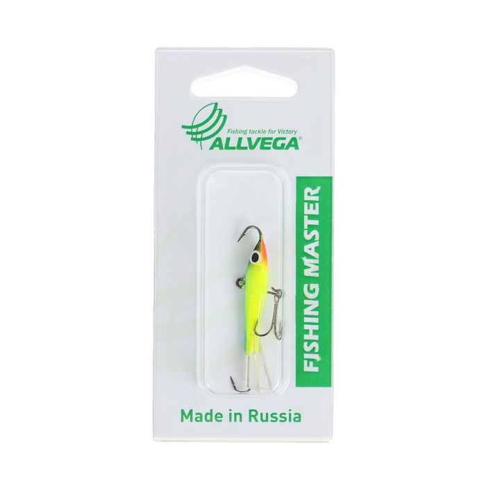 

Приманка балансир ALLVEGA Fishing Master, 6.5 г, 4 см, цвет Т7, Салатовый