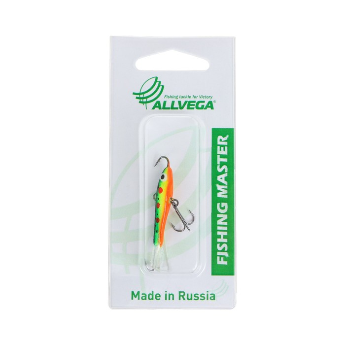 

Приманка балансир ALLVEGA Fishing Master, 6.5 г, 4 см, цвет Т63, Арбуз