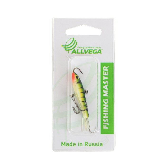 

Приманка балансир ALLVEGA Fishing Master, 10 г, 5 см, цвет Т1, Окунь