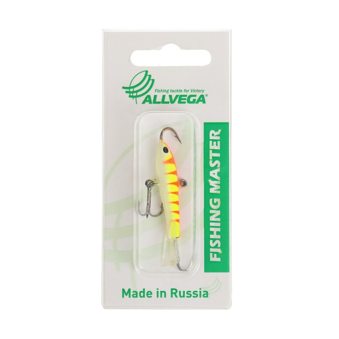 фото Приманка балансир allvega fishing master, 10 г, 5 см, цвет т27, желто-красный