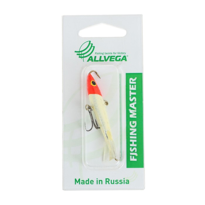 фото Приманка балансир allvega fishing master, 14 г, 5 см, цвет т22, красная голова