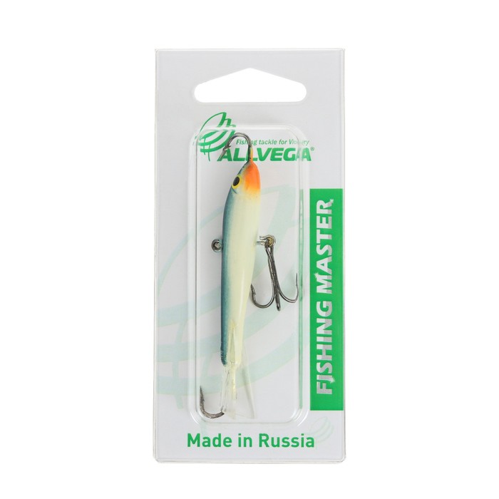 

Приманка балансир ALLVEGA Fishing Master, 20 г, 7 см, цвет Т19, Тюлька