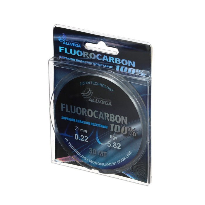 

Леска монофильная ALLVEGA FX Fluorocarbon 100%, диаметр 0.22 мм, тест 5.82 кг, 30 м, прозрачная