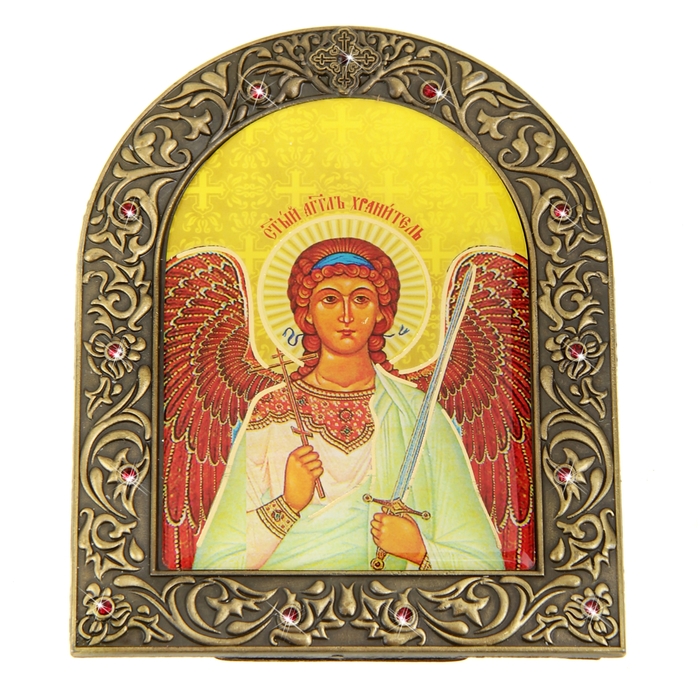 Икона "Ангел-Хранитель" на подставке