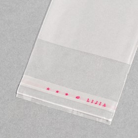 

Пакет БОПП с клеевым клапаном 6 х 14/4 см, 25мкм