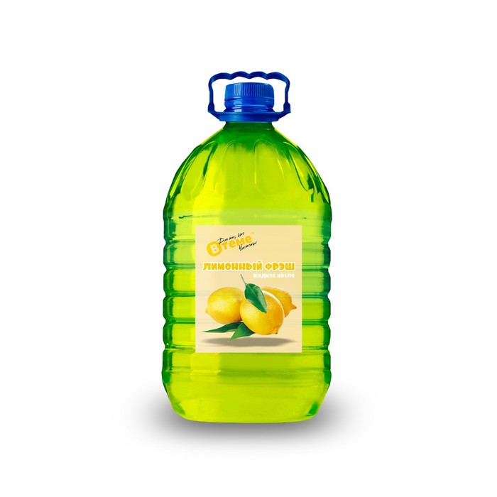 Жидкое мыло «Втеме Лимонный фрэш» ПЭТ, 4,7 л