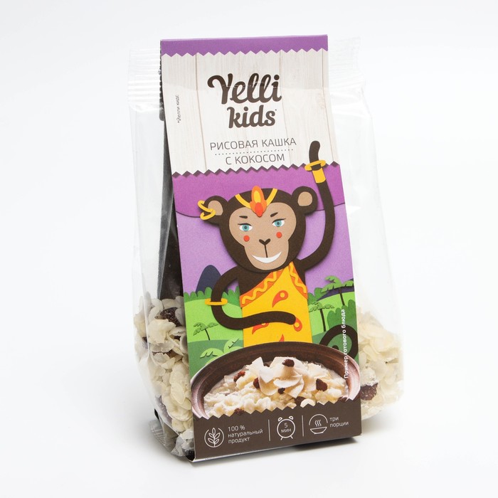 

Рисовая кашка YELLI с кокосом 100г