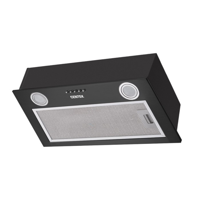Вытяжка Centek 1850-52 Black наклонная 600 м3ч 3 скорости чёрная 518700₽