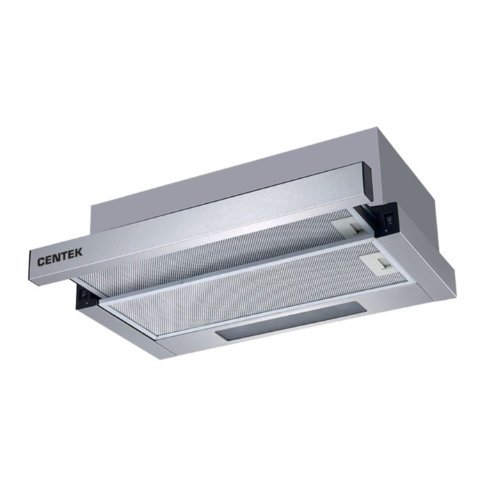 Вытяжка Centek 1840-60 SS 600 м3ч 2 скорости цвет серебро 534300₽
