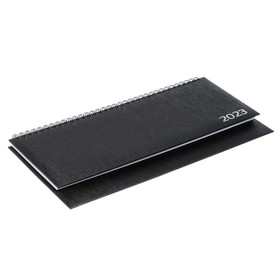 

Планинг на гребне датир 2023 294х142 мм 64л БАЛАКРОН Lancaster, тв, фольг, чер, бел бл