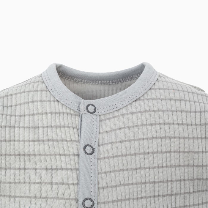 фото Комбинезон крошка я, basic line, рост 68-74 см, полоска серая