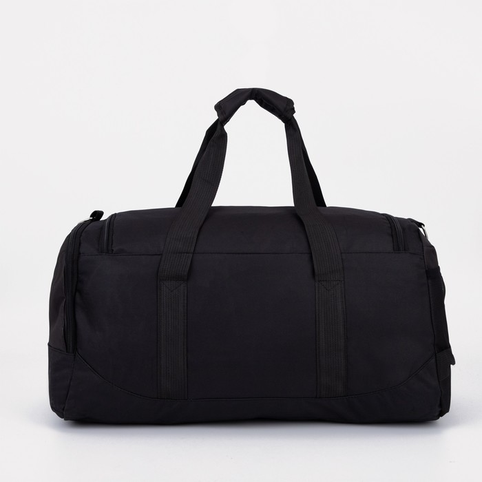 

Сумка спортивная на молнии, 3 наружных кармана, цвет чёрный