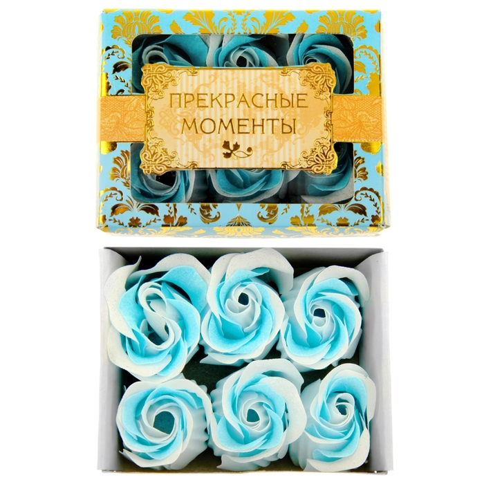 Мыльные лепестки в коробке "Прекрасные моменты", 6 шт.