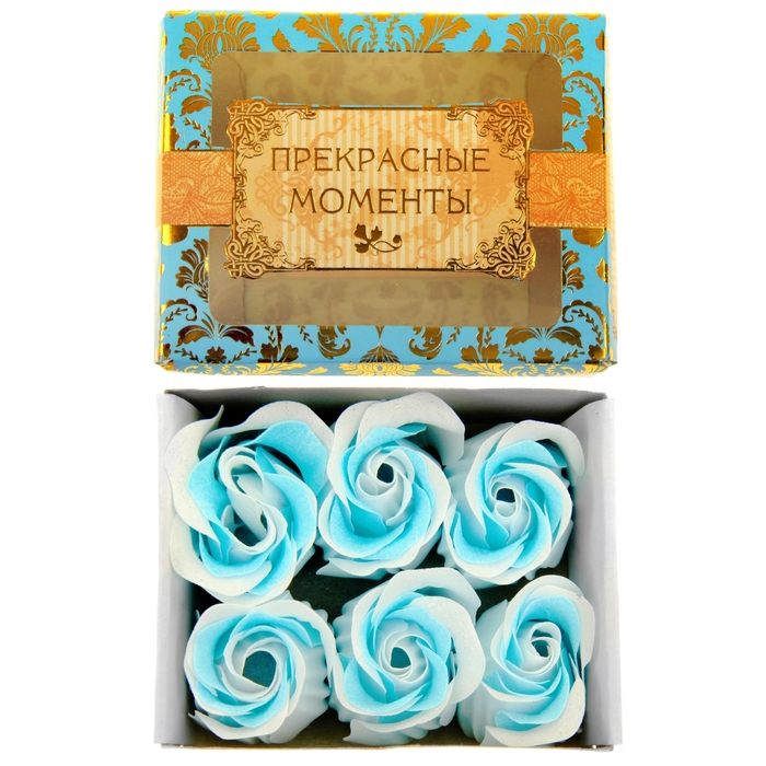 Мыльные лепестки в коробке "Прекрасные моменты", 6 шт.