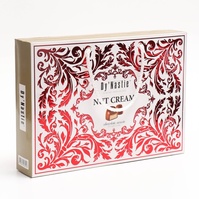 

Конфеты ДИНАСТИЯ NUT CREM темн.шок. с двухслойн нач. 170гр/5 БЕЛАЯ+РУБИН