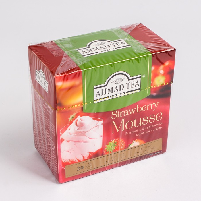 

Чай зеленый Ahmad Tea Клубничный Мусс 20п*1,8г