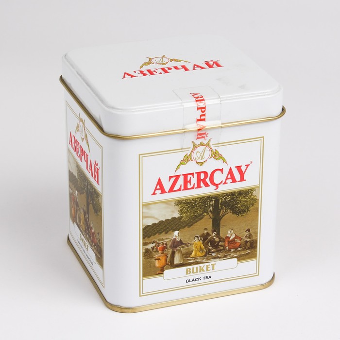 

Чай черный АЗЕРЧАЙ байховый букет ж/б 90г