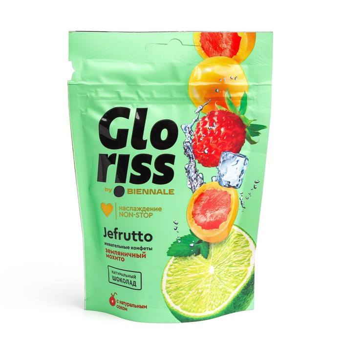 

Жевательные конфеты Gloriss Jefrutto Земляничный мохито 75г