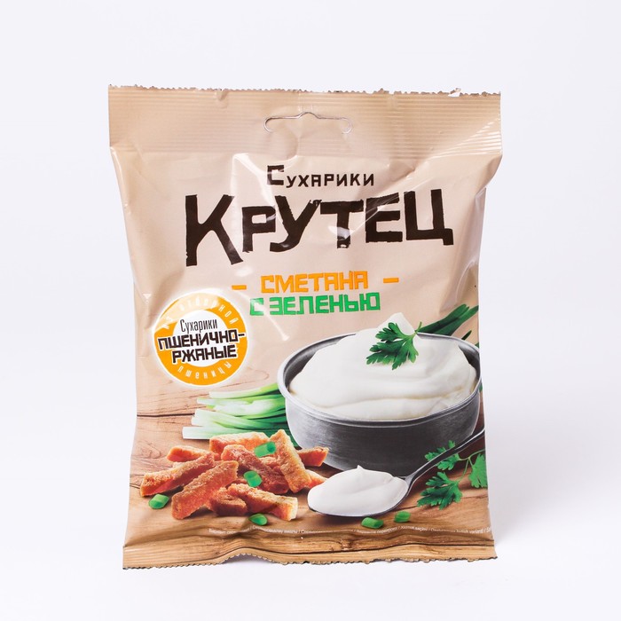 

Сухарики Крутец сметана с зеленью 80г