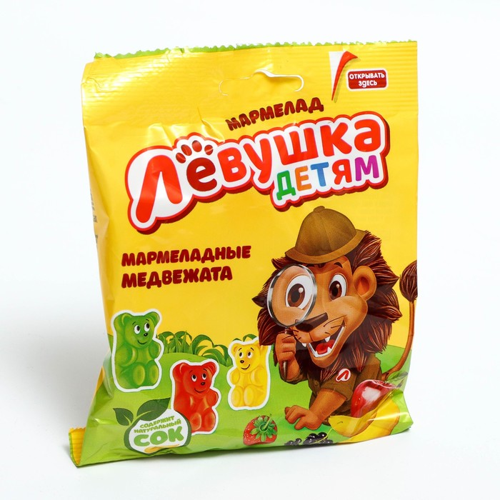 

Мармелад Левушка Детям медвежата 70г