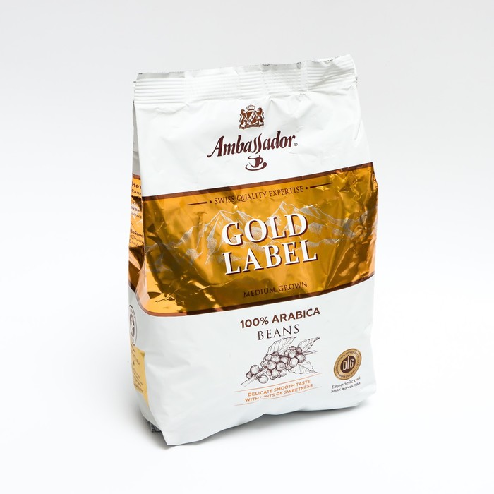 

Кофе в зёр.Ambassador Gold Label, пакет 1кг