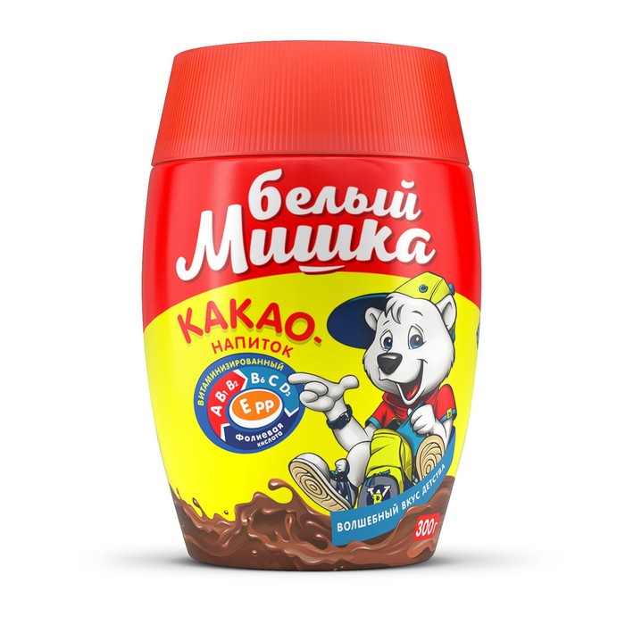 

Какао Белый мишка 300г банка
