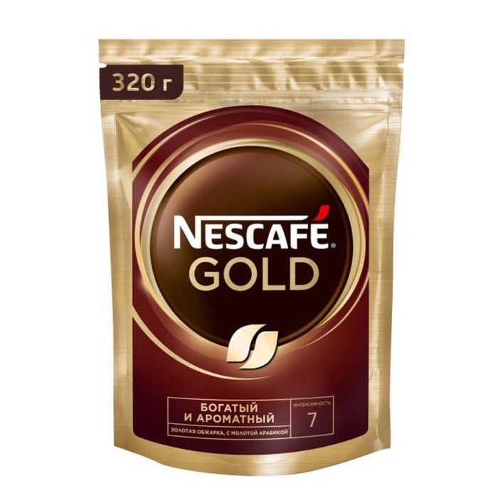 

Кофе раств.Nescafe Gold 320г пакет