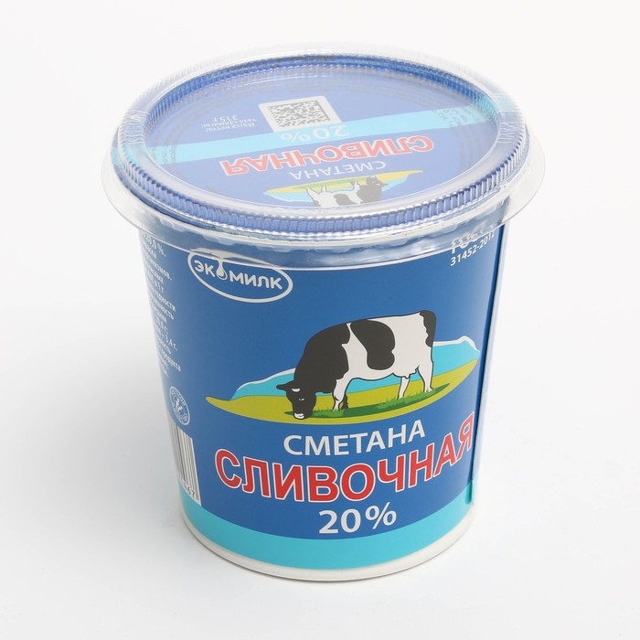 

Сметана ЭКОМИЛК 20% 315г