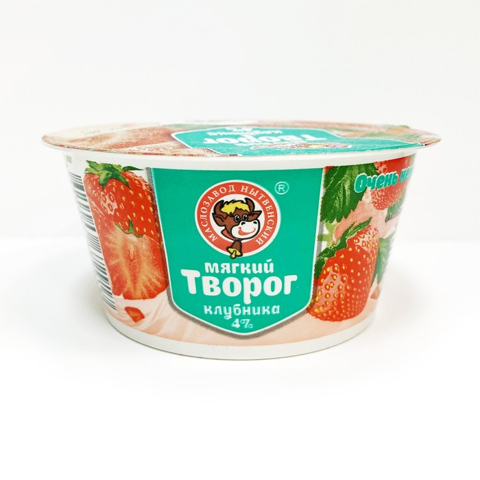 

Творог Нытва мягкий клубника 4% 120г