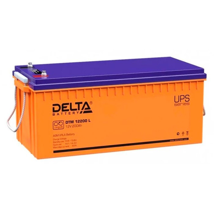 Батарея для ИБП Delta DTM 12200 L, 12 В, 200 Ач батарея delta сх 12200 12в 200ач