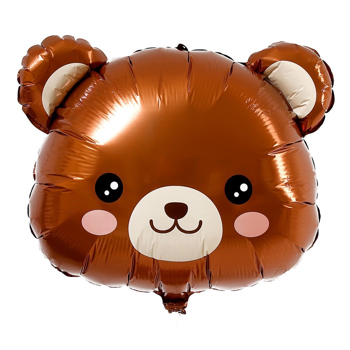 Шар фольгированный 24 Голова мишки шар фольгированный 35 голова медведя воздушный шар