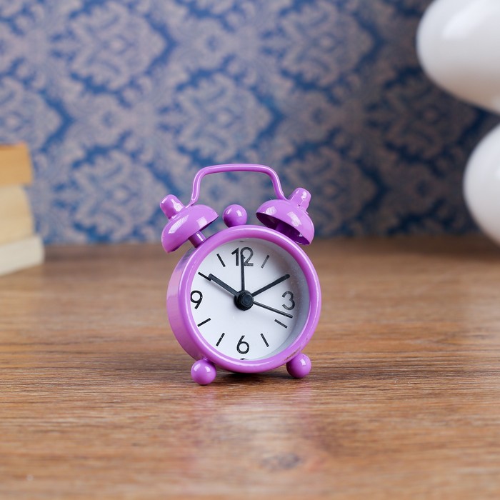 Будильник мини "Яркость", цвет фиолетовый