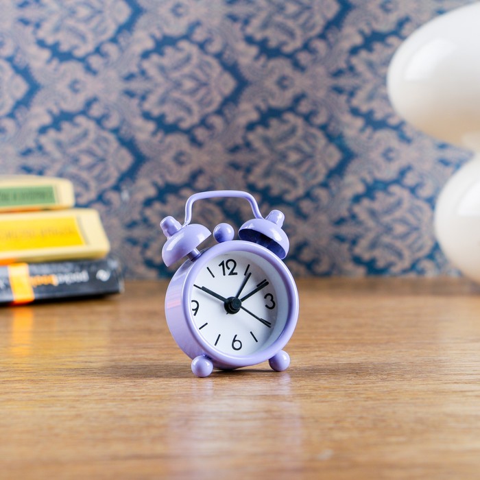 Будильник мини "Яркость", цвет фиолетовый