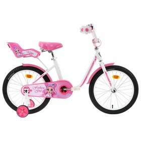 Велосипед 18" Graffiti Fashion Girl, цвет белый/розовый