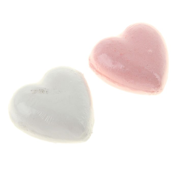 Фигурная бомбочка для ванны "Сердце" большая, микс