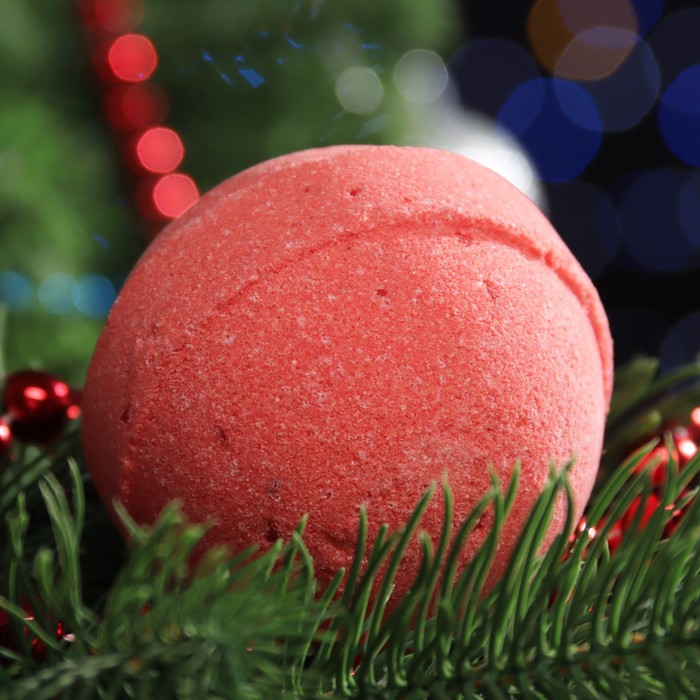 

Бомбочка для ванны Christmas Vibes, красный, 120 г