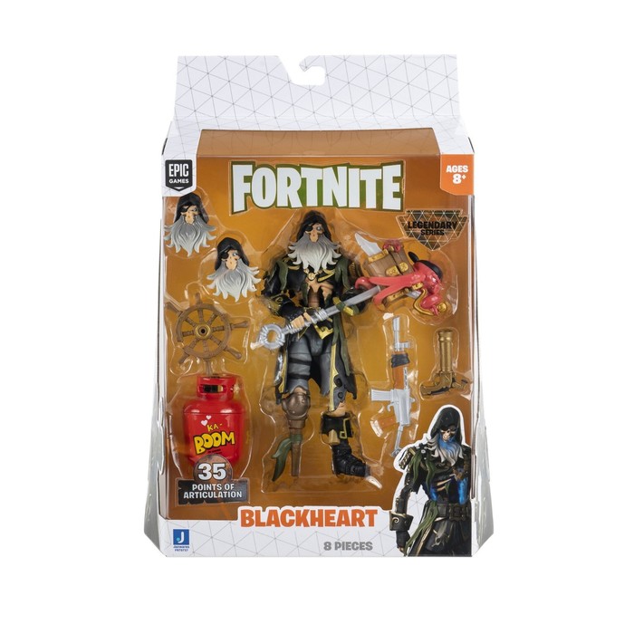 Игрушка Fortnite, фигурка героя Blackheart - Skeleton, с аксессуарами