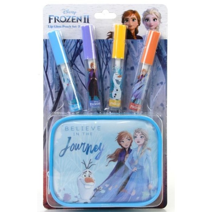 Игровой набор Frozen, детская декоративная косметика для губ на блистере