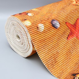 

Коврик для ванной комнаты 0,80х14,5 м "Звёздочки, ракушки"