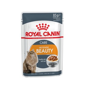 

ШБ Влажный корм RC Intense Beauty для кошек, для кожи и шерсти, в соусе, 24х85 г