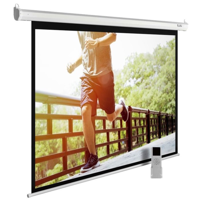 Экран Cactus 175x280см CS-PSME-280x175-WT, 16:10, настенно-потолочный, рулонный, белый экран cactus wallexpert 200x125cm 16 10 cs pswe 200x125 wt