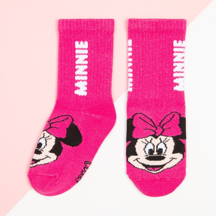 Носки для девочки Minnie, DISNEY, 12-14 см, цвет розовый